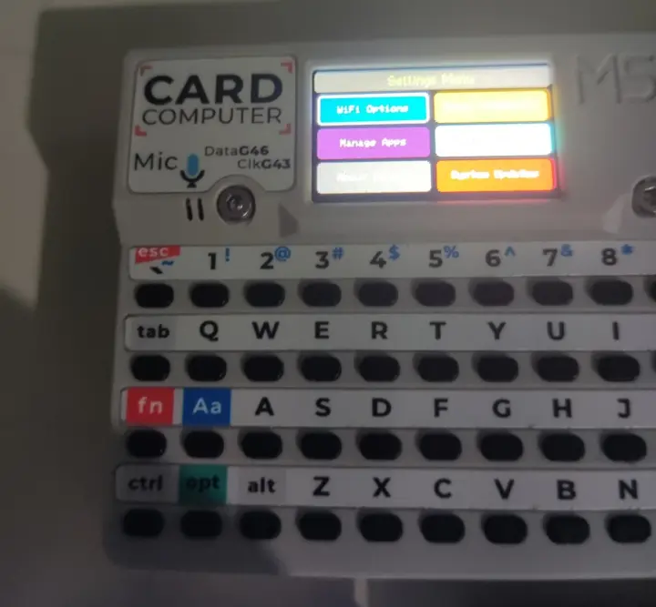 JavaScript GUI M5Stack CardPuter